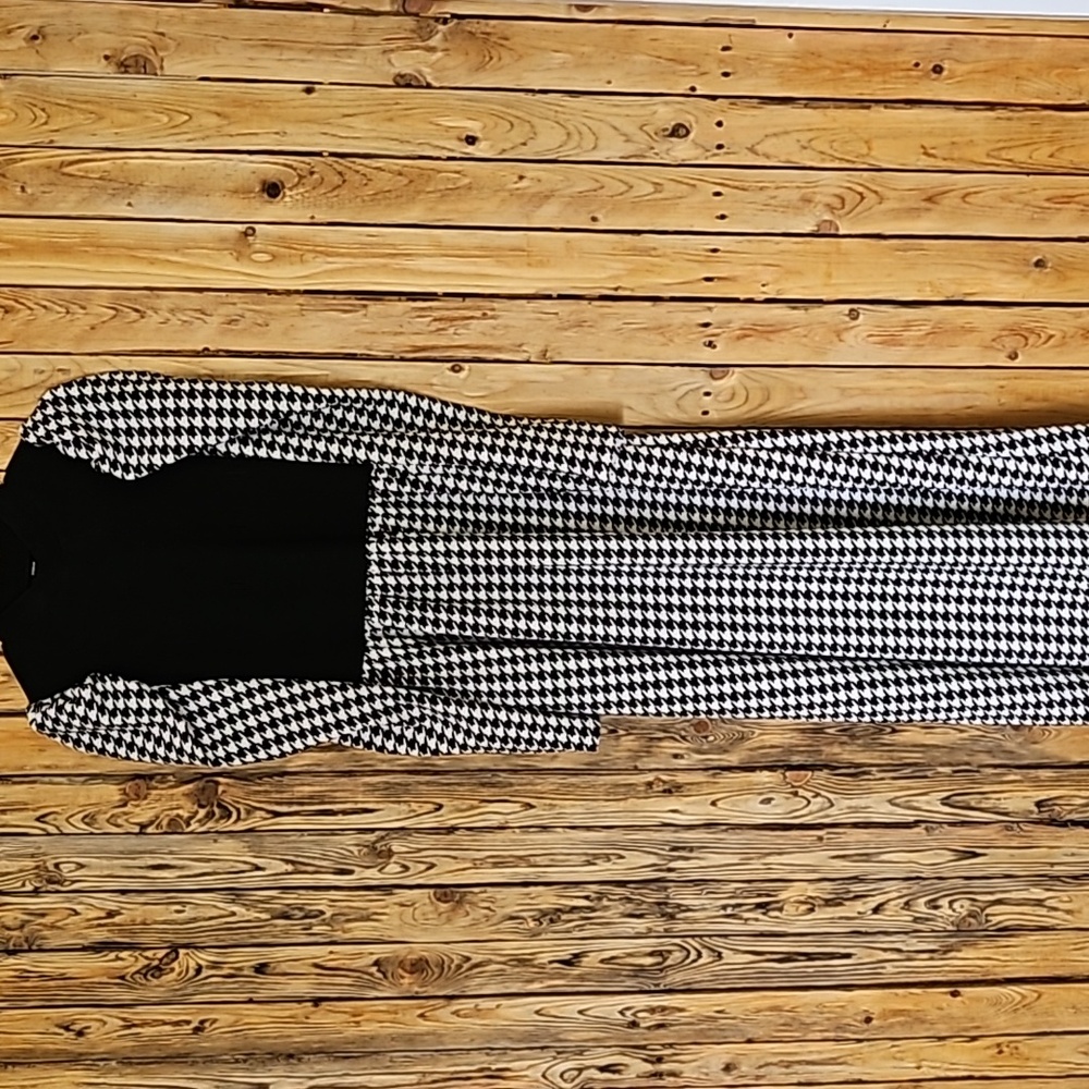 Houndstooth maximum dress